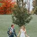 Bride and Groom at Vermont Farm Wedding