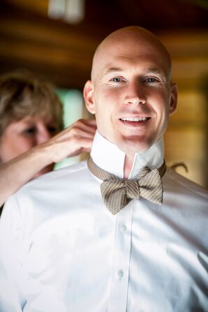 Rustic Burlap Bow Tie
