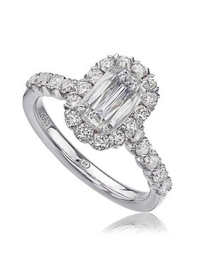 Christopher Designs Classic Emerald, Oval Cut Engagement Ring