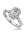 Christopher Designs Classic Emerald, Oval Cut Engagement Ring - thumbnail - 1