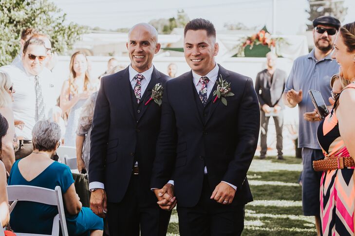 Three-Piece Ted Baker Suits and Floral Ties