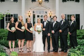 Classic Wedding Party in Black Attire
