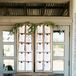Rustic Seating Chart Display on Vintage Table