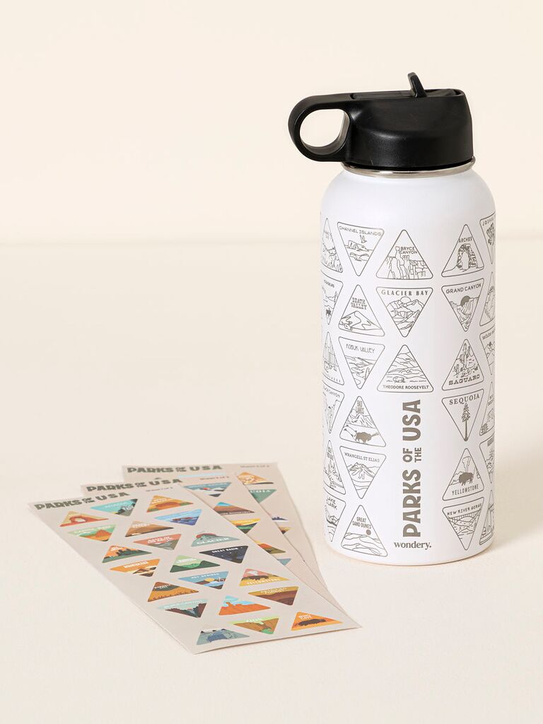 National parks water bottle gift for husband