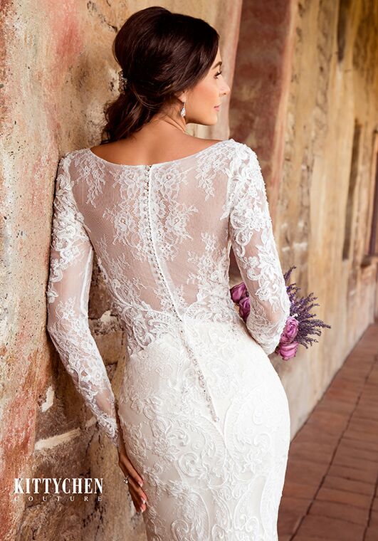 KITTYCHEN Couture FRANCES, K1946 Sheath Wedding Dress - 2