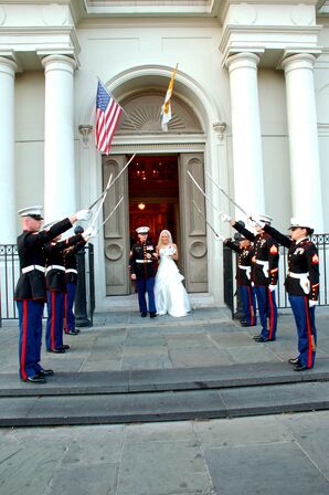 Marine Corps Sword Salute from St. Louis Cathedral