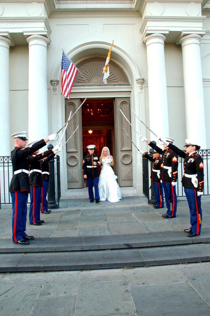 Marine Corps Sword Salute from St. Louis Cathedral