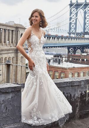 Madison James Jewel Fit-and-Flare Wedding Dress