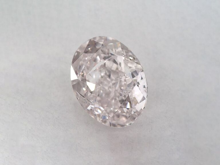 James Allen 0.43-carat fancy light pink oval-cut diamond