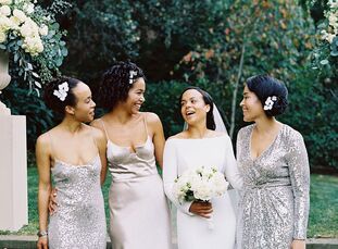 An image of a living room curated with Restoration Hardware pieces formed the inspiration for the black-tie wedding of Barbara Lodde (35 and a propert