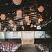 Whimsical Lantern and String Light Canopy