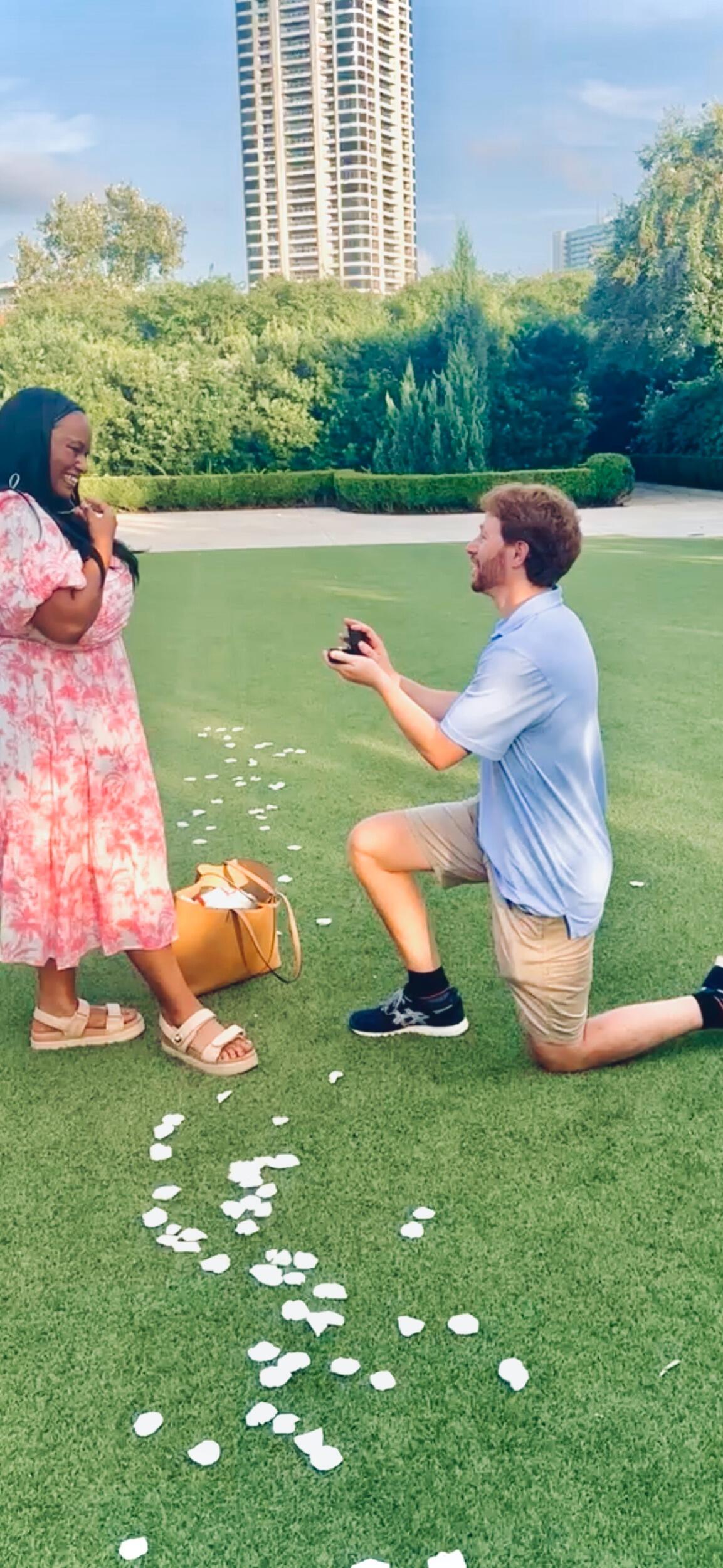 On August 16, 2025, at 7:00 PM, Walter asked Symphony to marry him. She instantly said yes, and they began to soak in the moment!