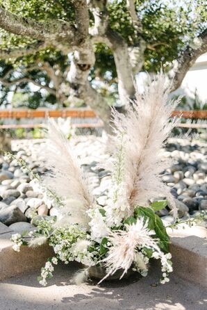 Pampas Grass and Wildflower Arrangement