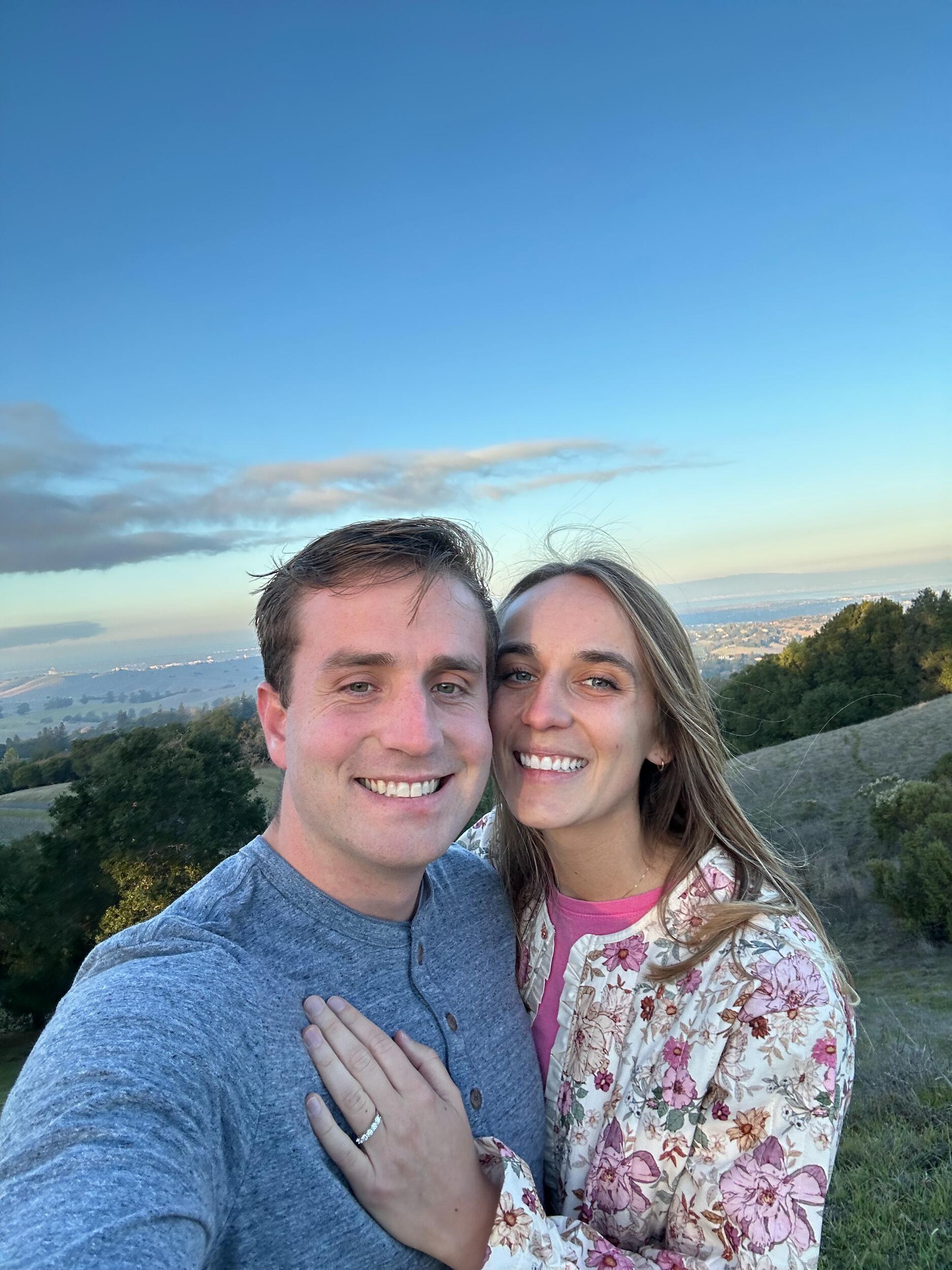 After dating for a while, we decided we wanted to date forever and Josh proposed (: