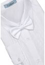 Little Tuxedos "Princeton" Kids White Tuxedo (5-Piece Set) Flower Girl Dress and Ring Bearer Outfit - thumbnail - 2