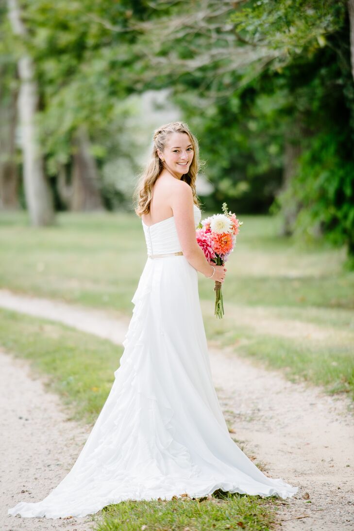 Traditional, Strapless, A-Line Wedding Dress