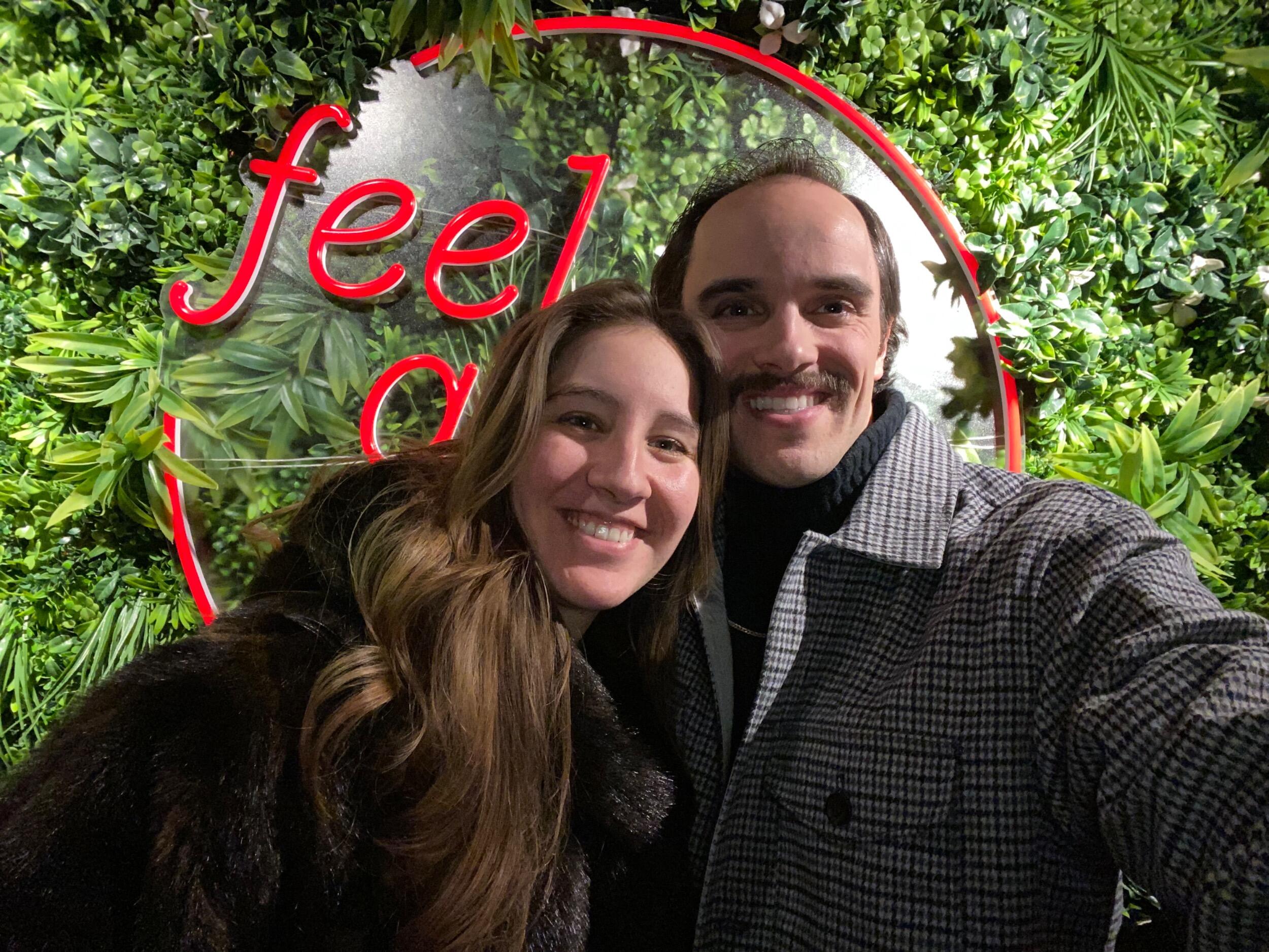 Rare Friday night date night during hockey season