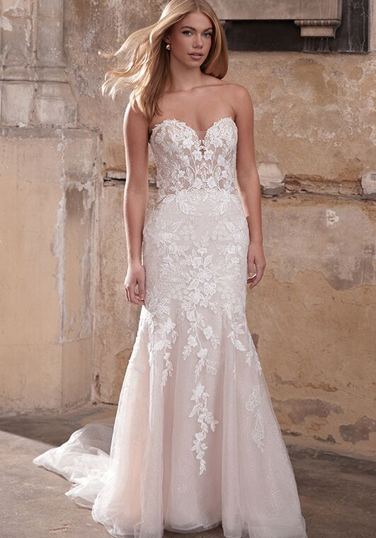 Adore by Justin Alexander Sawyer Trumpet Wedding Dress - 3