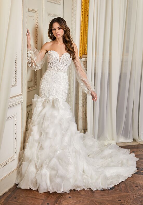 Val Stefani Rose Mermaid Wedding Dress - 1