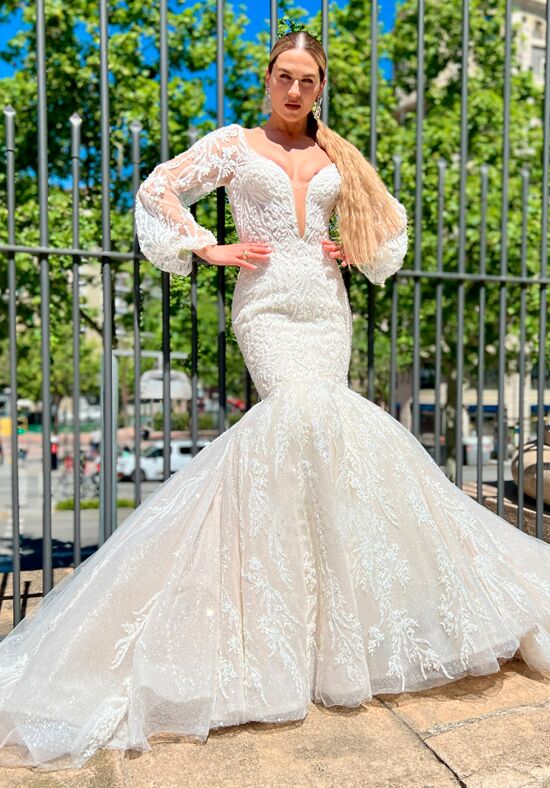 Demetrios AM17 Mermaid Wedding Dress - 1