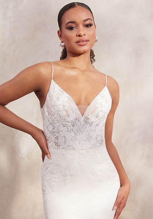 Adore by Justin Alexander Lucille Fit-and-Flare Wedding Dress - 3