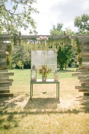 Rustic Vintage Wooden Wedding Arch