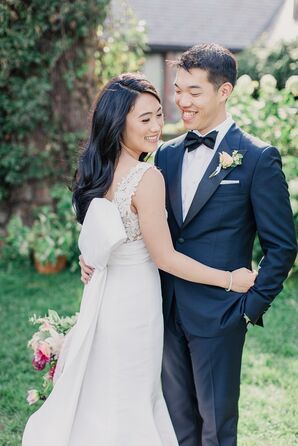 Bride and Groom at Blue Hill at Stone Barns