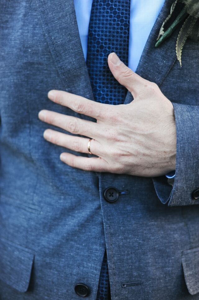 Sentimental Vintage Gold Wedding Band