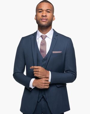 Generation Tux Slate Blue Notch Lapel Suit Blue Tuxedo