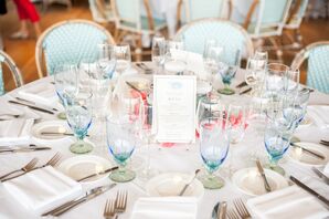Blue Reception Glassware