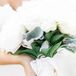 Heirloom Rings Tied to Bouquet Wrap