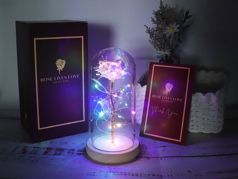 Rose Lives Loves Galaxy Rose enchanted light junior bridesmaid gifts