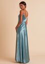 Birdy Grey Jay Satin Dress in Sea Glass V-Neck Bridesmaid Dress - thumbnail - 2