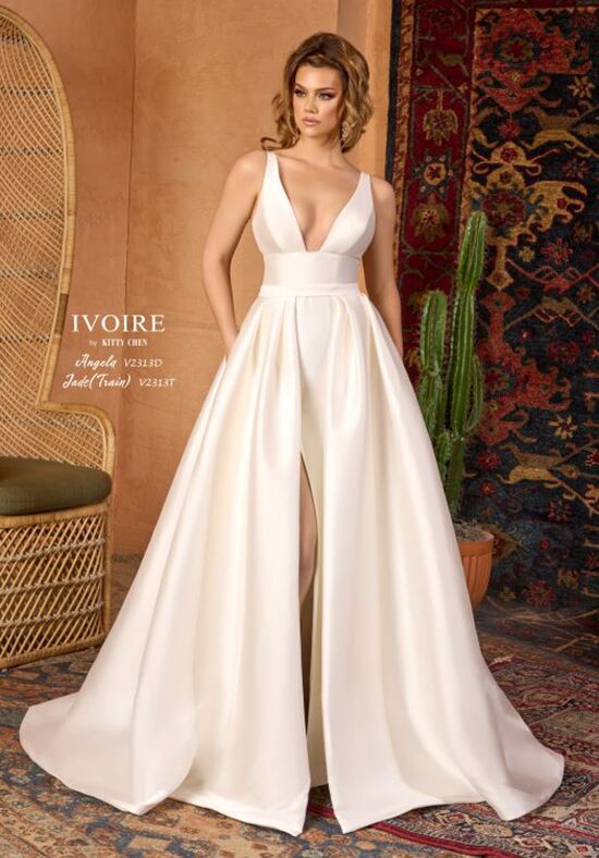 IVOIRE by KITTY CHEN ANGELA JADE, V2313 A-Line Wedding Dress - 1