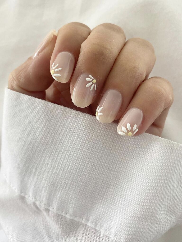 wedding nail ideas flower nail art