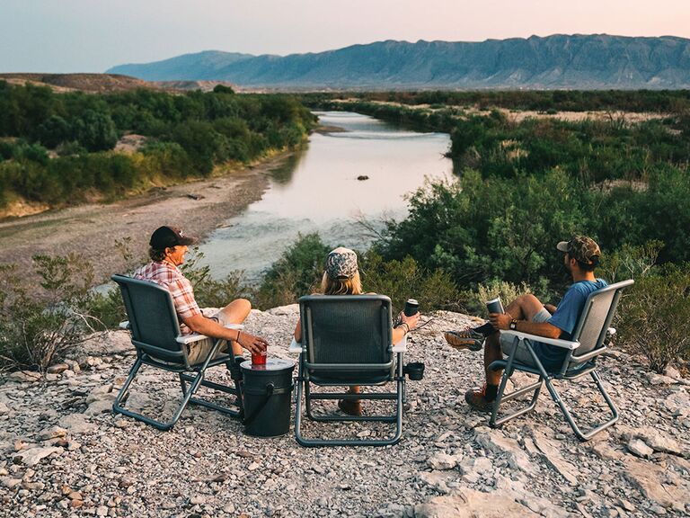 YETI compact camping chair gift idea for 18th anniversary. 