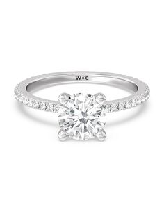 With Clarity Elegant Princess, Asscher, Cushion, Emerald, Marquise, Pear, Radiant, Round, Oval Cut Engagement Ring