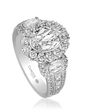 Christopher Designs Elegant Oval Cut Engagement Ring - thumbnail - 1