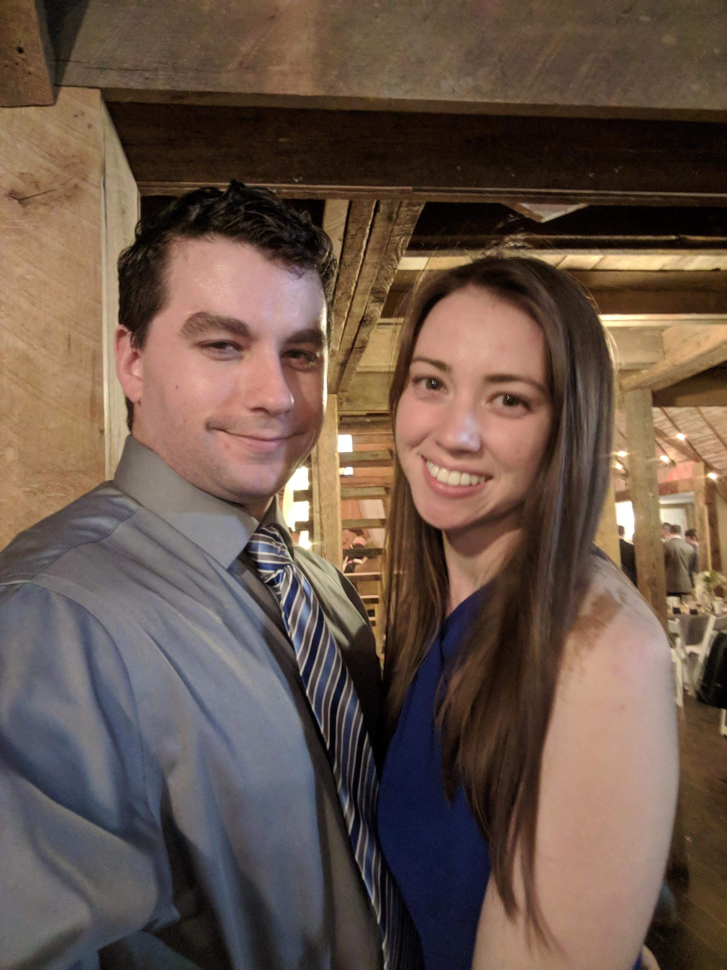 First time being each others forever wedding date <3