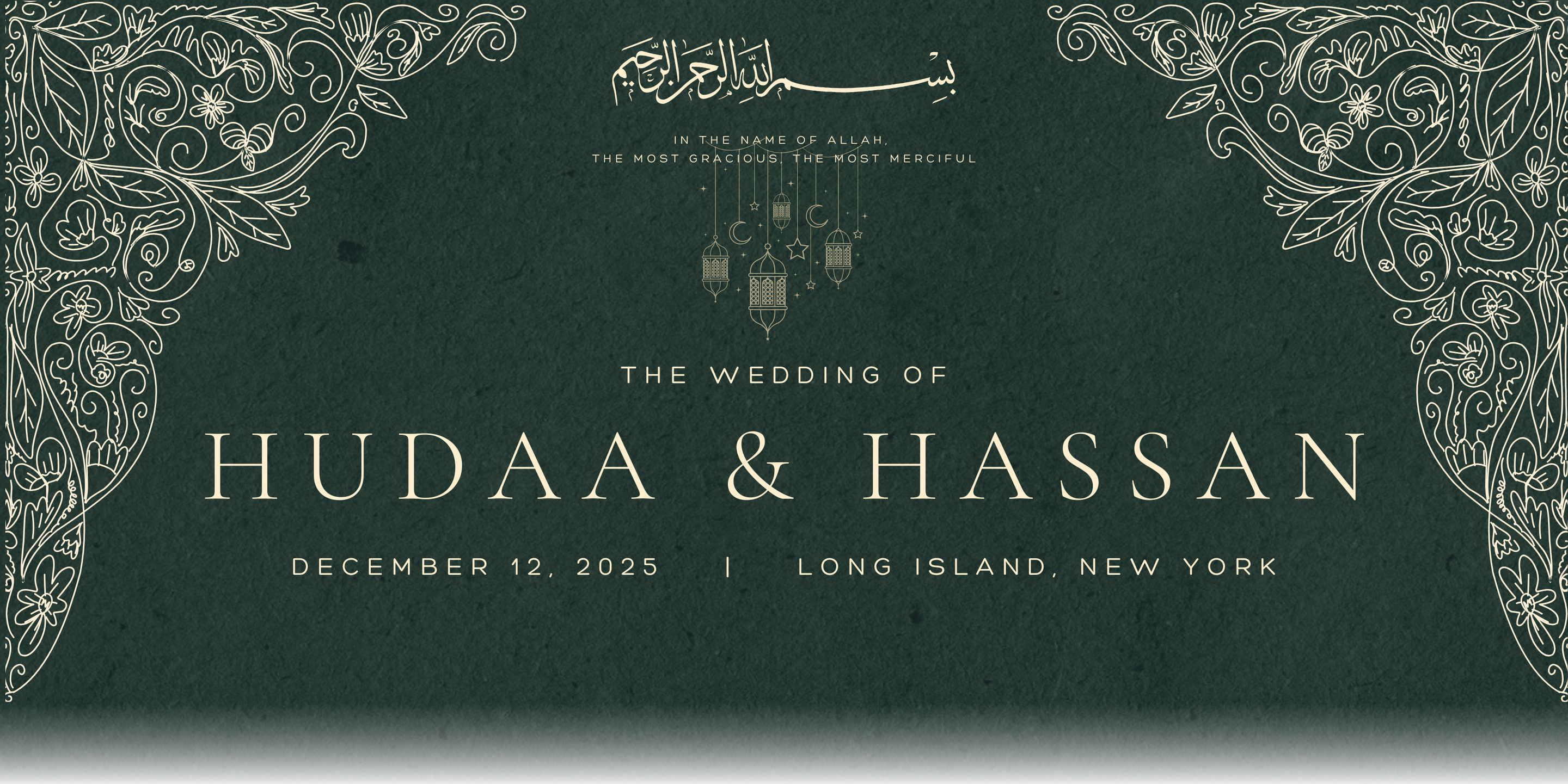 Hudaa & Hassan Home Page Banner