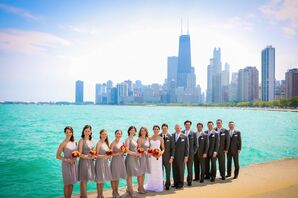 Short Gray Summer Bridesmaid Dresses
