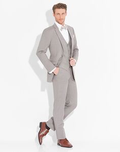 Allure Men Sandstone Tuxedo Brown Tuxedo