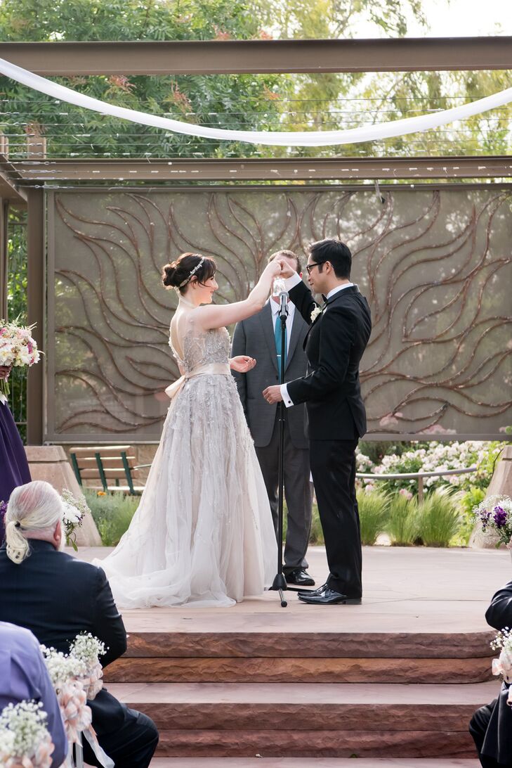 The couple read an Irish blessing and rang an Irish crystal wedding bell in honor of Anna’s namesake grandmother.