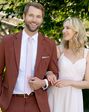 BLACKTIE METRO Rust Wedding Suit Orange Tuxedo - thumbnail - 1