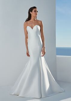 Justin Alexander Blaire Mermaid and Trumpet Wedding Dress