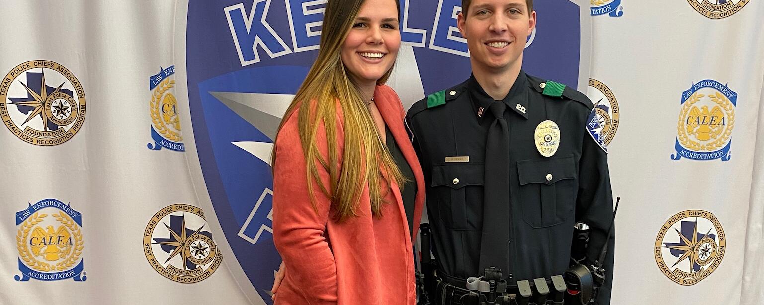 Picture of Austin’s Badge Pinning Ceremony