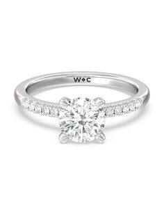 With Clarity Classic Princess, Asscher, Cushion, Emerald, Marquise, Pear, Radiant, Round, Oval Cut Engagement Ring