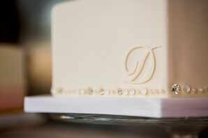 White Initial Cake