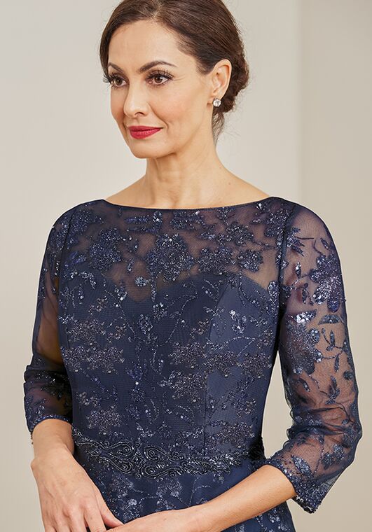 Jade Couture Mother of the Bride by Jasmine K248074 Blue Mother Of The Bride Dress - 2