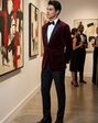BLACKTIE LIAM Merlot Velvet Wedding Tuxedo Red Tuxedo - thumbnail - 2